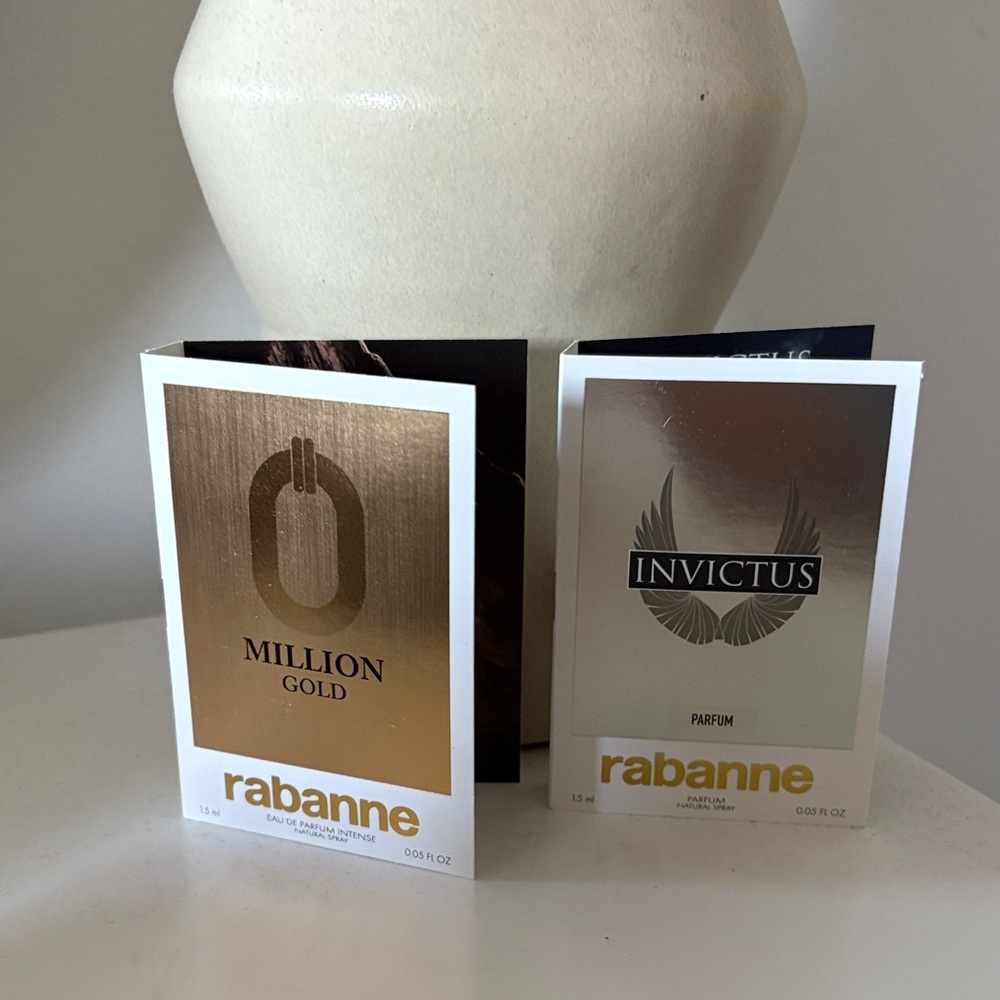 NWT Men’s Paco Rabanne Million Gold and Invictus Parfum Duo 1.5 ml